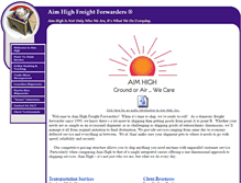 Tablet Screenshot of aimhighglobal.com